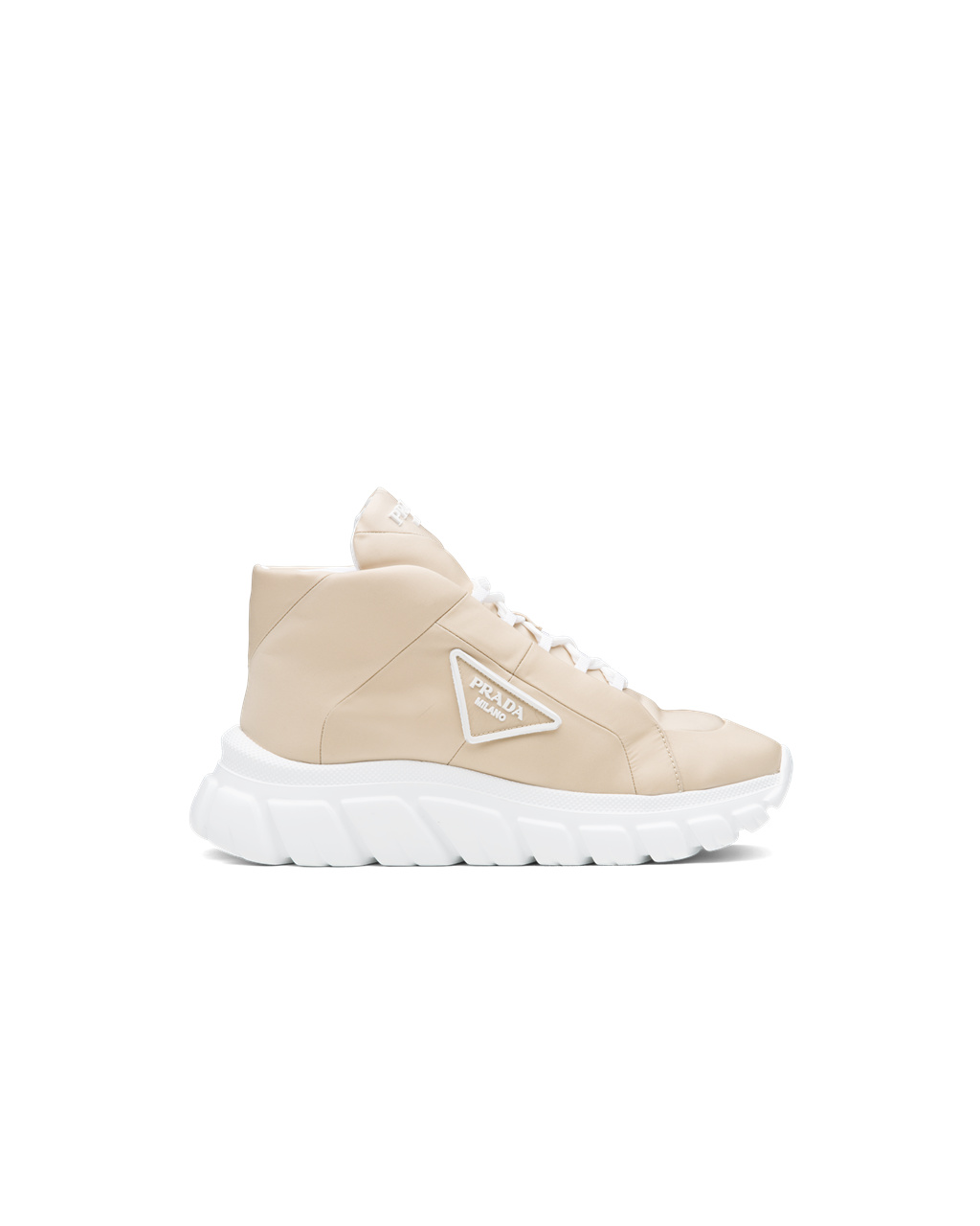 Prada Nylon Gabardine Sneakers Béžové | PXSLOG985