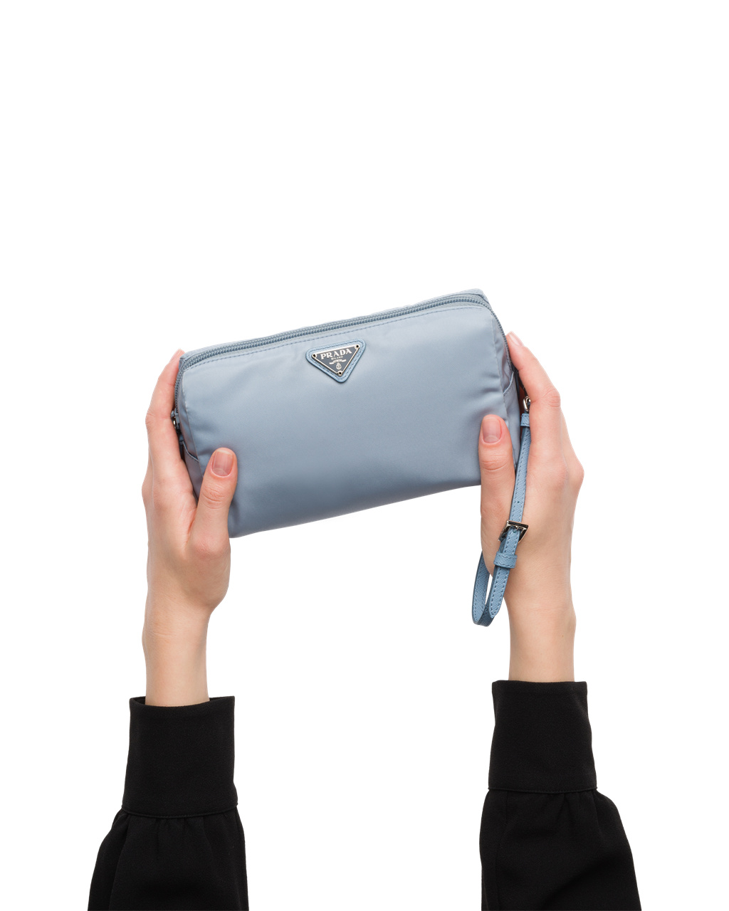 Prada Nylon Pouch Modre | MHNFJP428