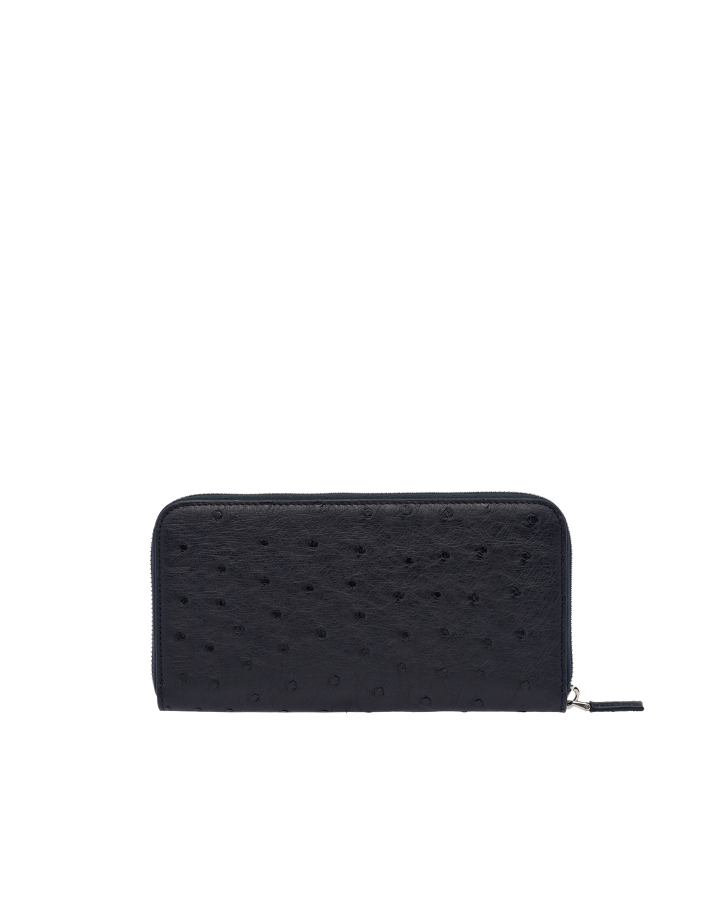 Prada Ostrich Kozene Zip Around Wallet Námornícka Modrá | QLPJKZ734