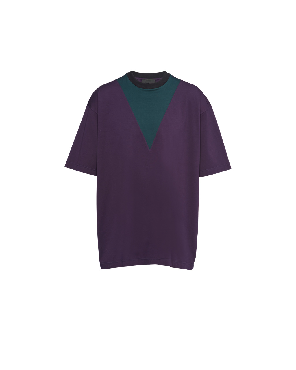 Prada Oversized Bavlnene T-shirt Blackberry | HFYKNQ208