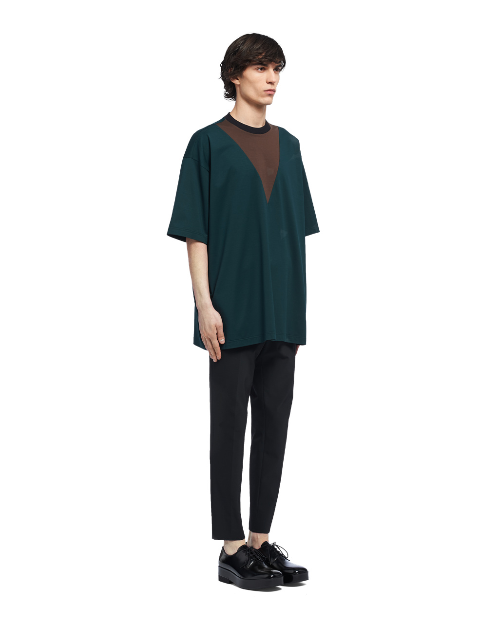 Prada Oversized Bavlnene T-shirt Zelene | MKXQZA938