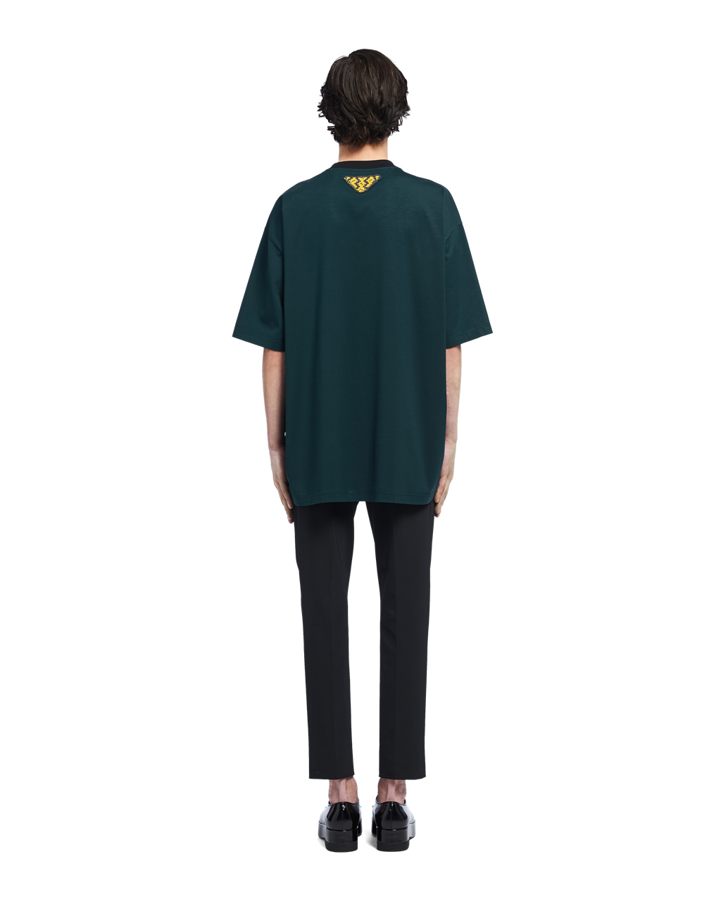 Prada Oversized Bavlnene T-shirt Zelene | MKXQZA938