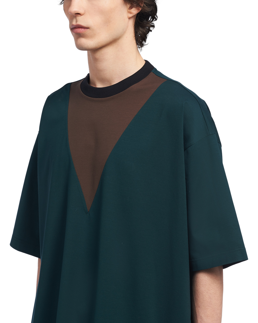 Prada Oversized Bavlnene T-shirt Zelene | MKXQZA938