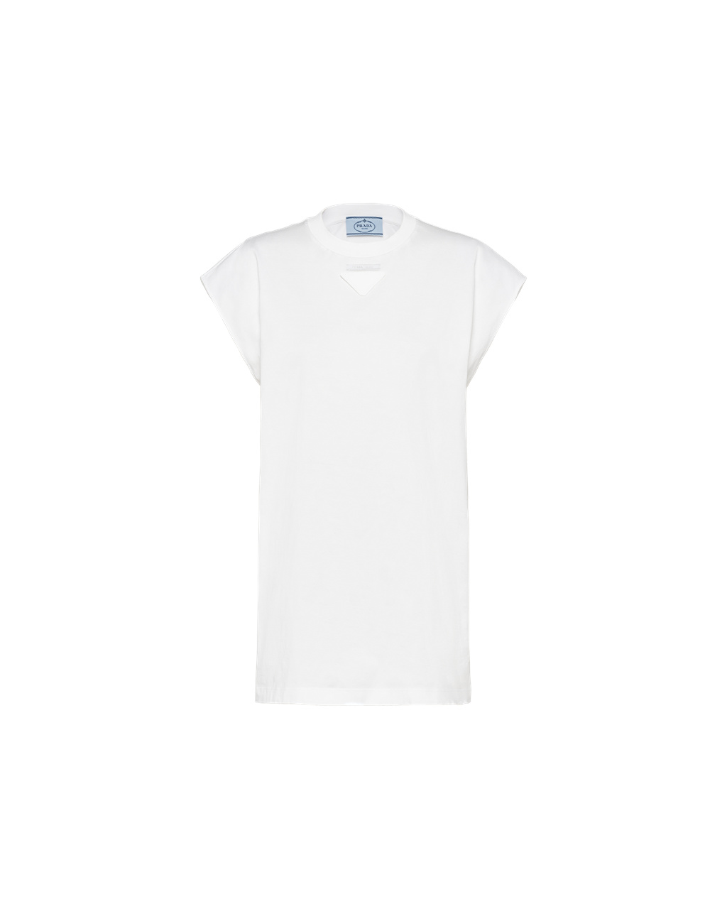 Prada Oversized Jersey T-shirt Biele | ZEWJLC659