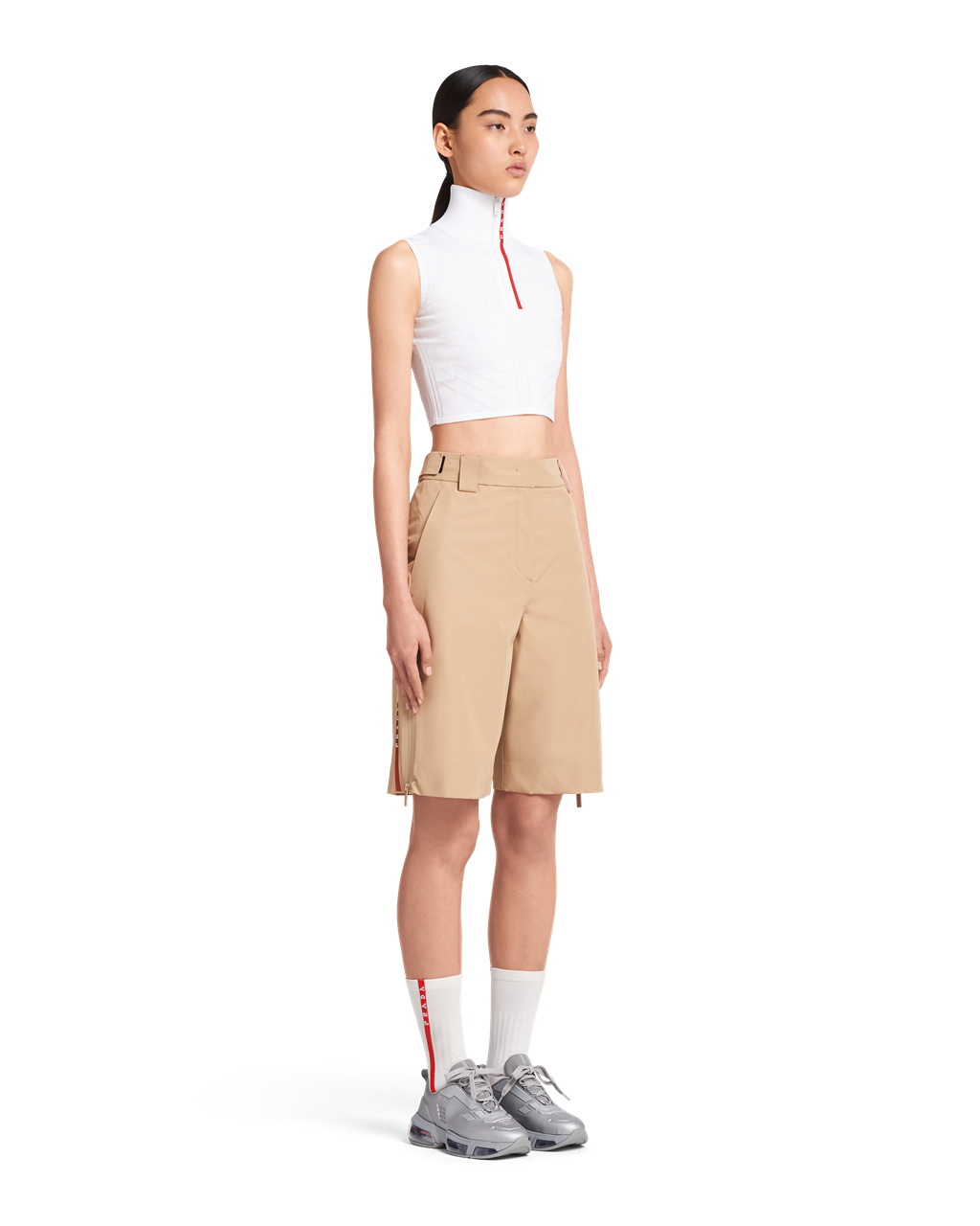 Prada Oversized Technical Fabric Bermudas Cord | JPYTLV804