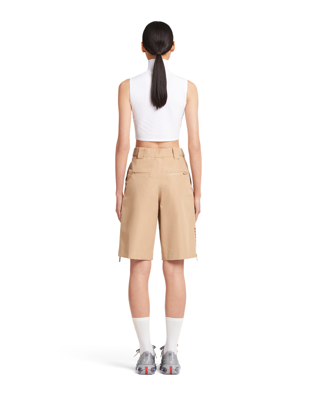 Prada Oversized Technical Fabric Bermudas Cord | JPYTLV804