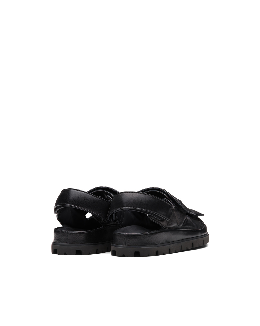 Prada Padded Nappa Kozene Sandals Čierne | UARPOK397