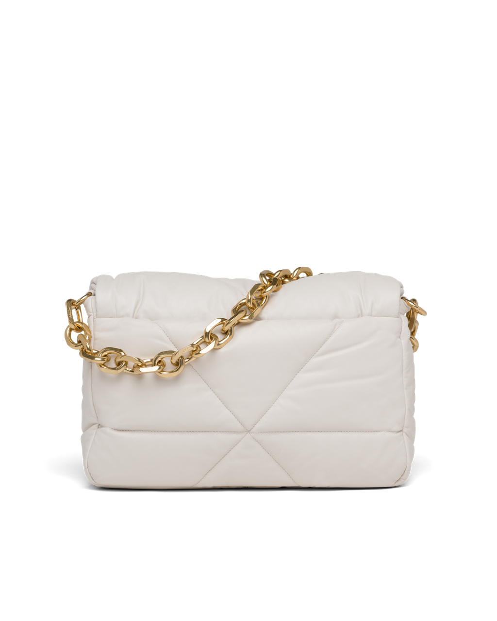 Prada Padded Nappa Kozene Shoulder Bag Biele | EBRXON579