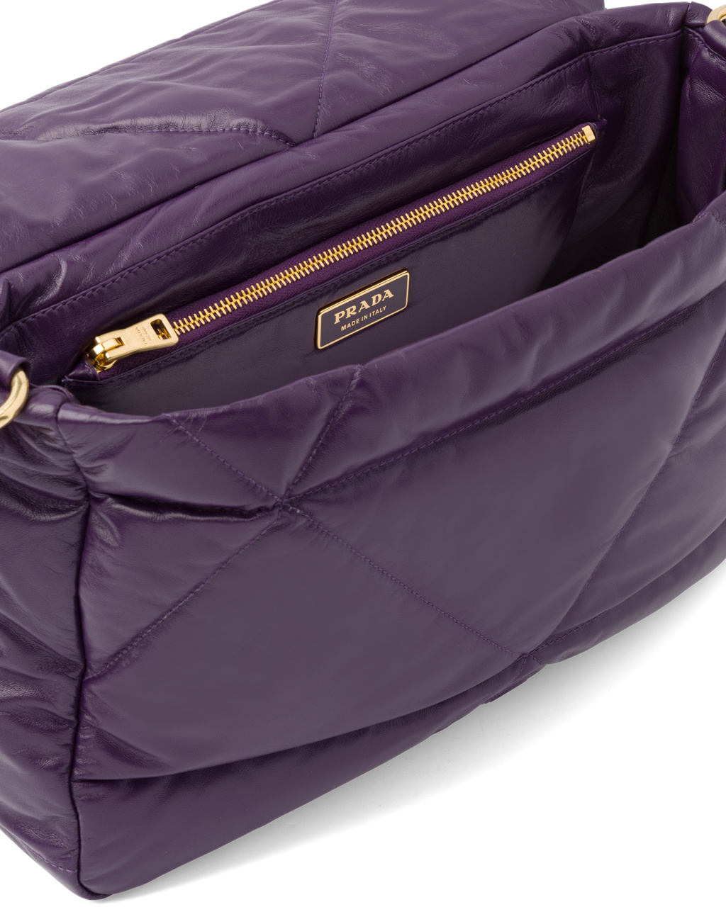 Prada Padded Nappa Kozene Shoulder Bag Violet | YKFXPZ839