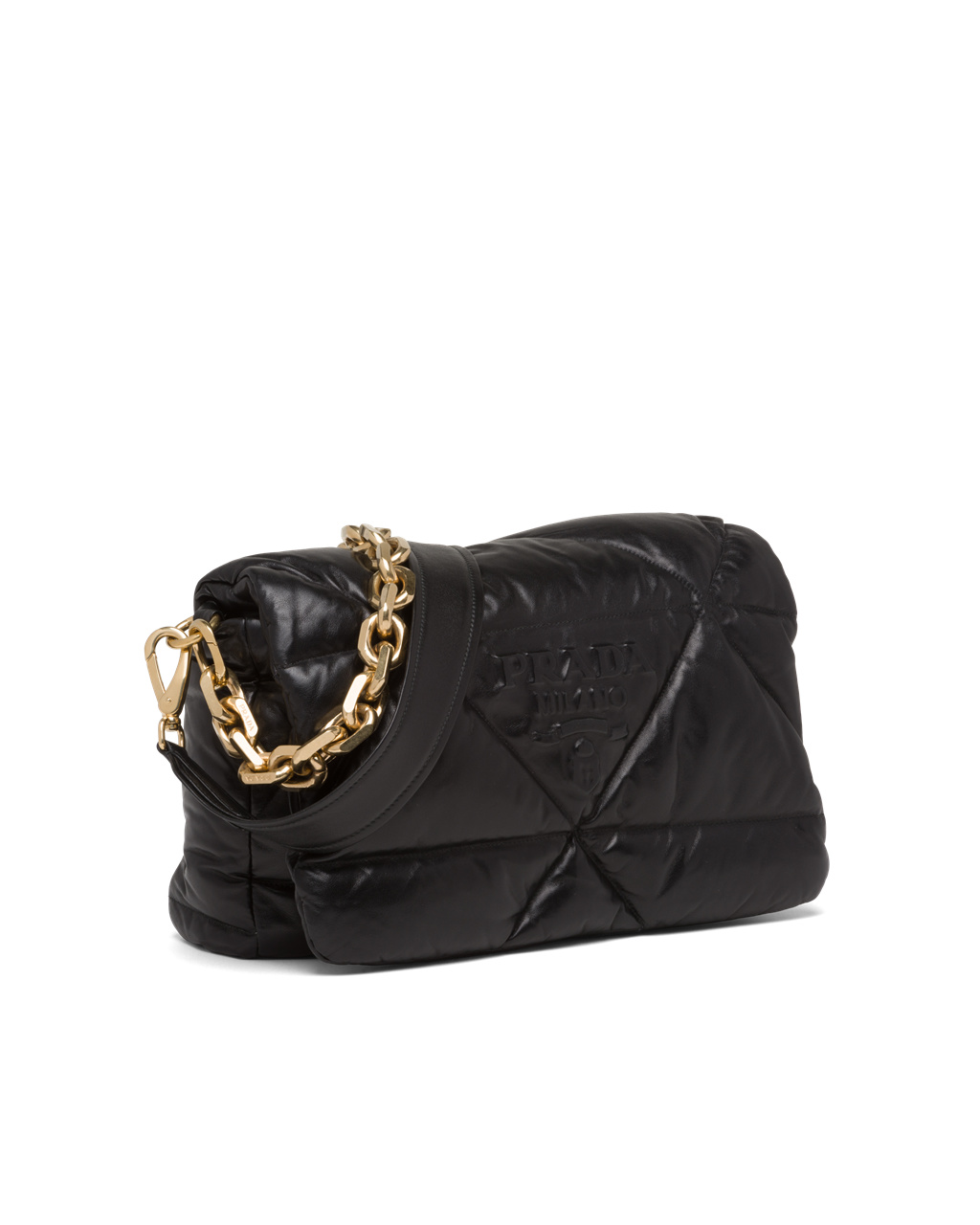 Prada Padded Nappa Kozene Shoulder Bag Čierne | TQHUOP715