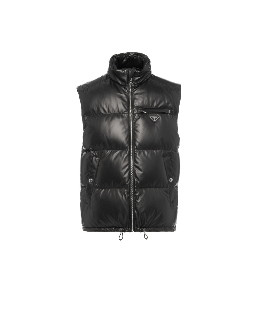 Prada Padded Nappa Kozene Vest Čierne | RXFEGY987