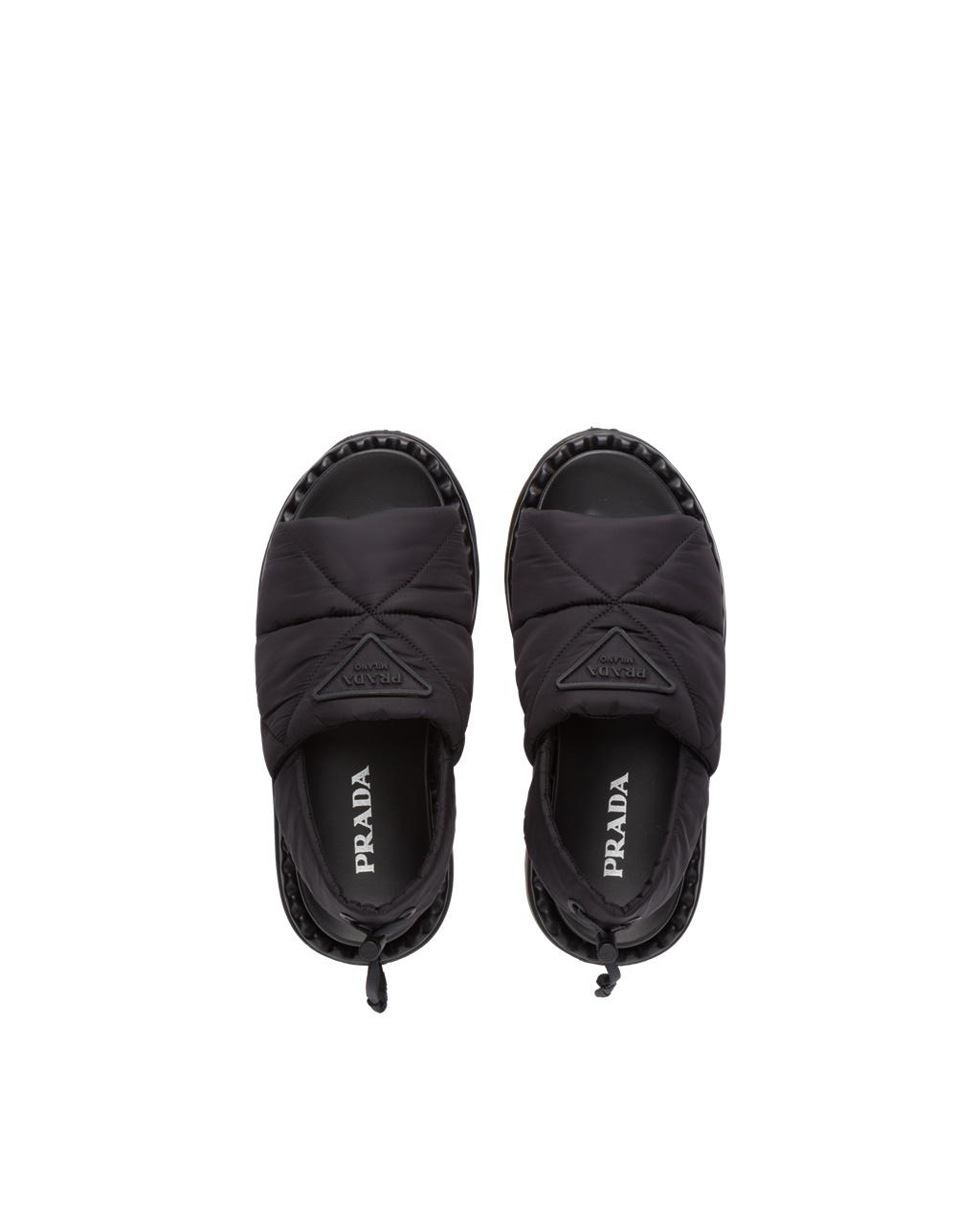 Prada Padded Nylon Sandals Čierne | TKBDVQ402