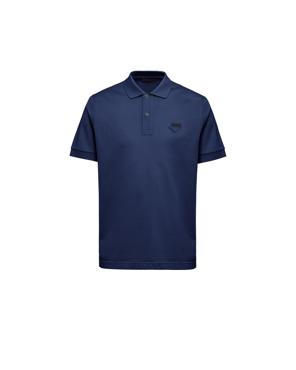 Prada Piqué Polo Shirt Námornícka Modrá | NUQFCY724