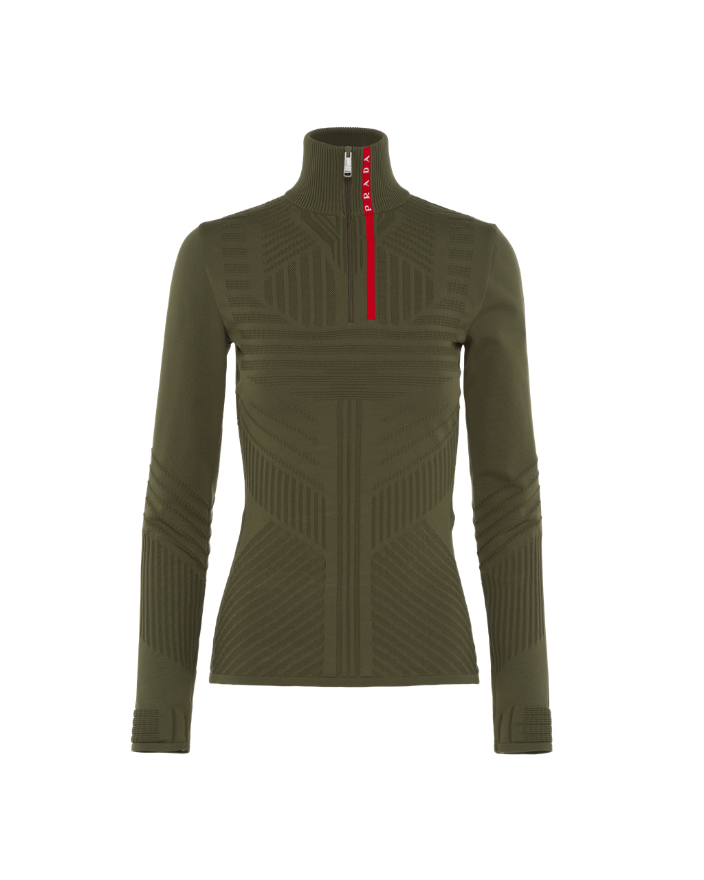 Prada Polyester Sports Top Zelene Zelene | MCBQLF912