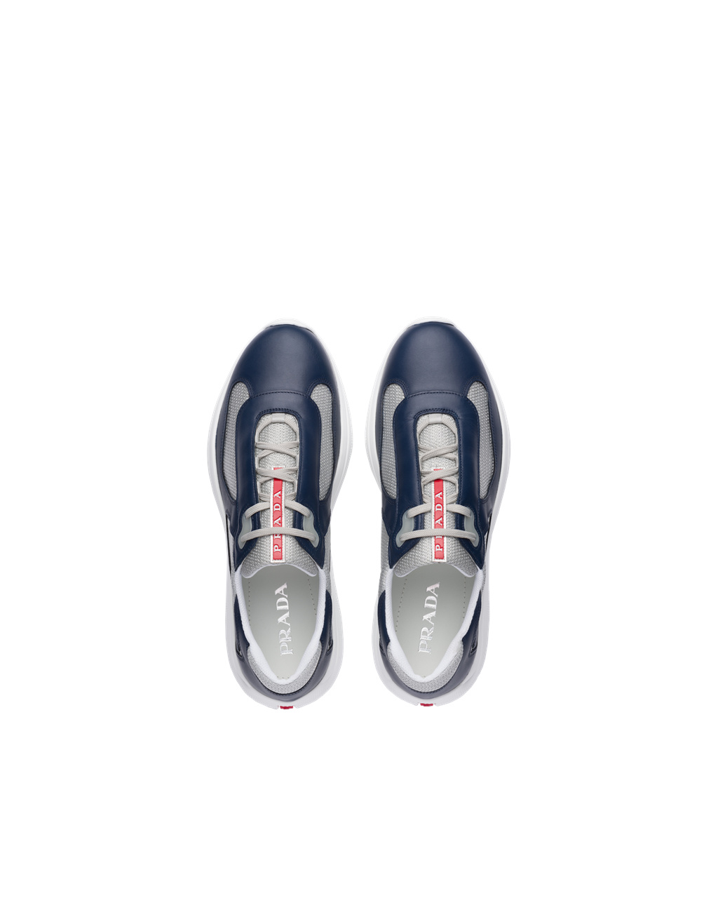 Prada Prada America's Cup Sneakers Modre Strieborne | IVEXUF849