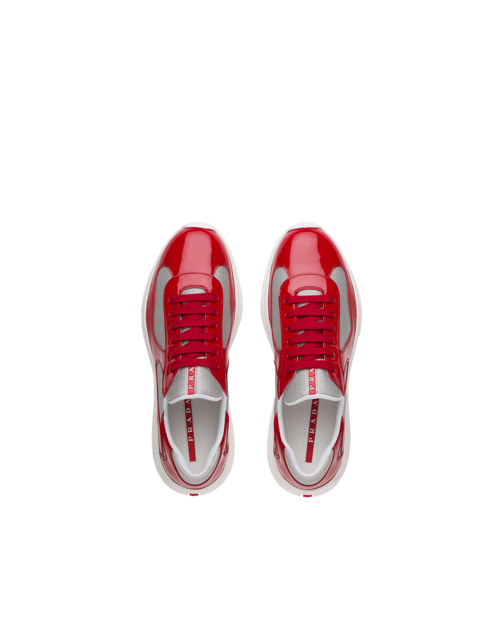 Prada Prada America's Cup Sneakers Červené Strieborne | LSPKJZ364