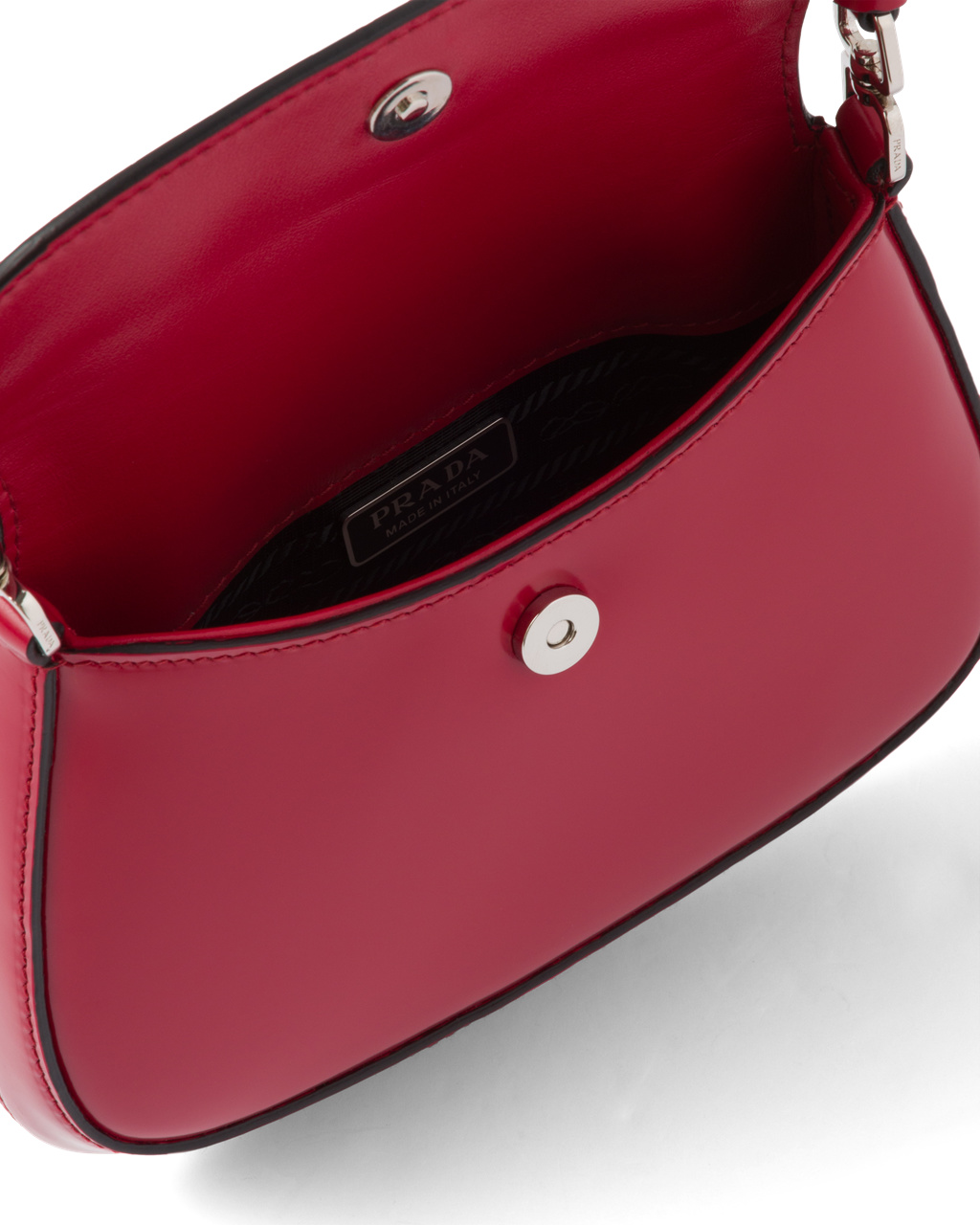 Prada Prada Cleo Brushed Kozene Mini Bag Scarlet | RHFZOP075