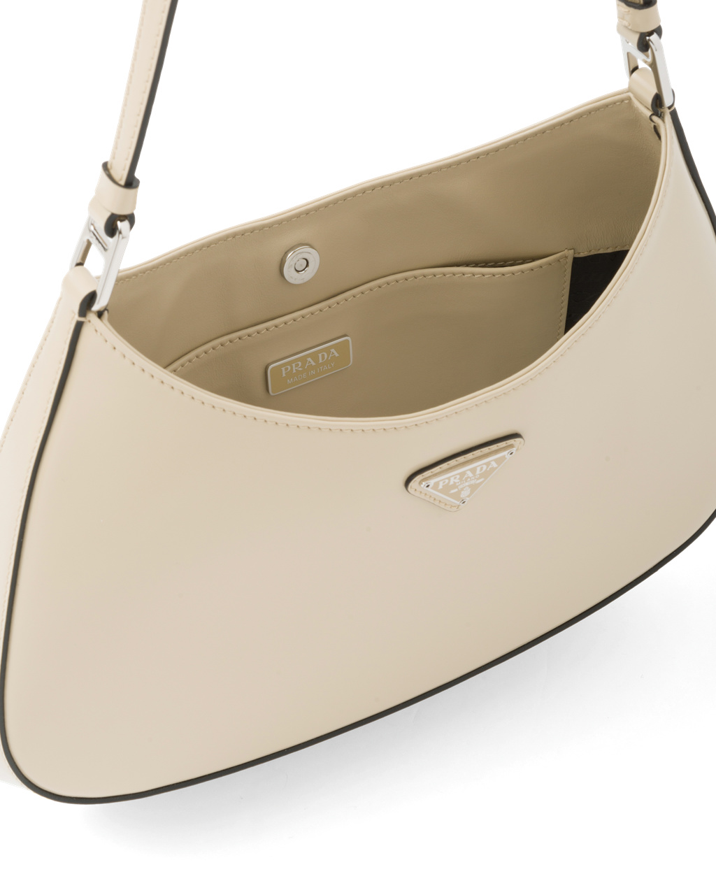 Prada Prada Cleo Brushed Kozene Shoulder Bag Desert N | EXGOUK302