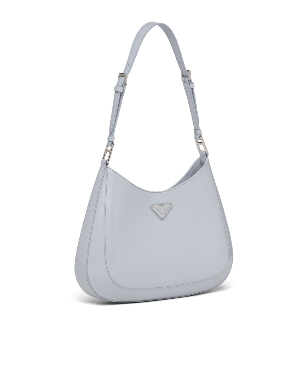 Prada Prada Cleo Brushed Kozene Shoulder Bag Modre | FUXTDL249