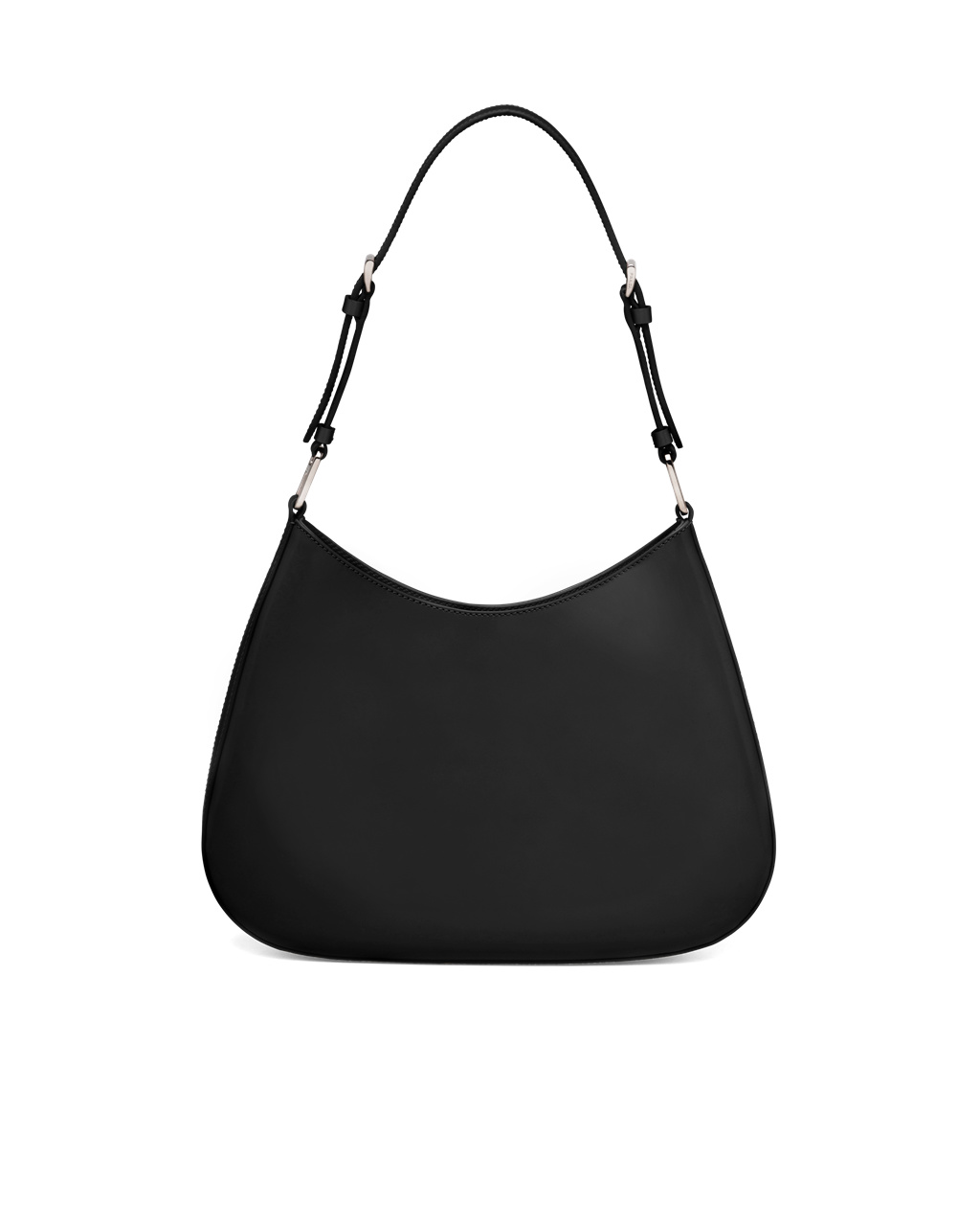 Prada Prada Cleo Brushed Kozene Shoulder Bag Čierne | YNLMVU349