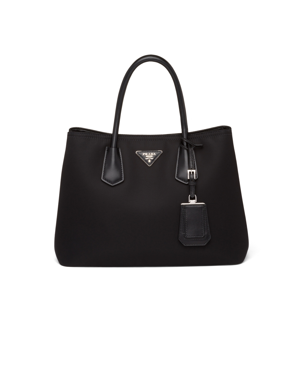 Prada Prada Double Nylon And Saffiano Kozene Bag Čierne | QTHXDZ059