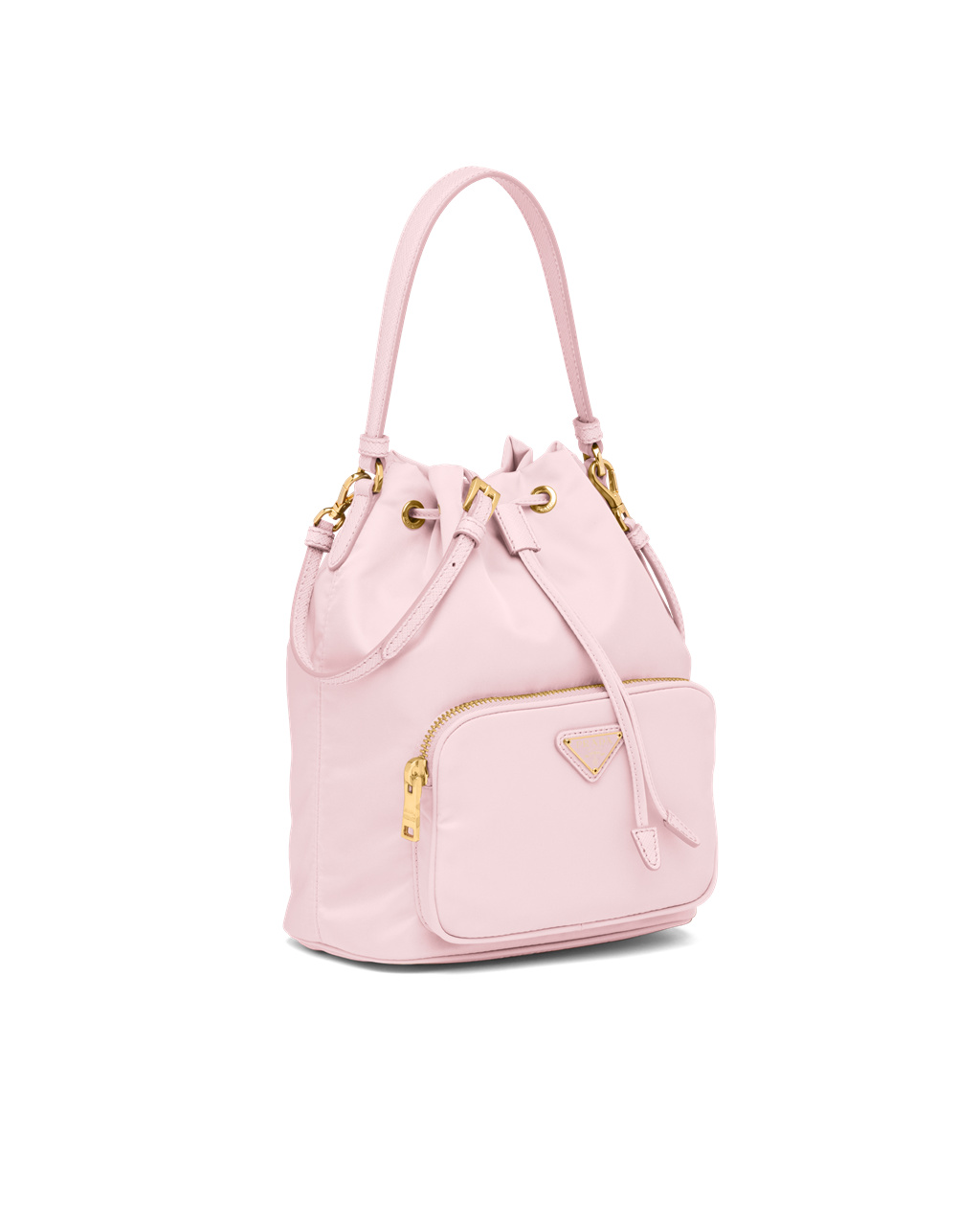 Prada Prada Duet Re-nylon Bucket Shoulder Bag Ruzove | MUJXSA039