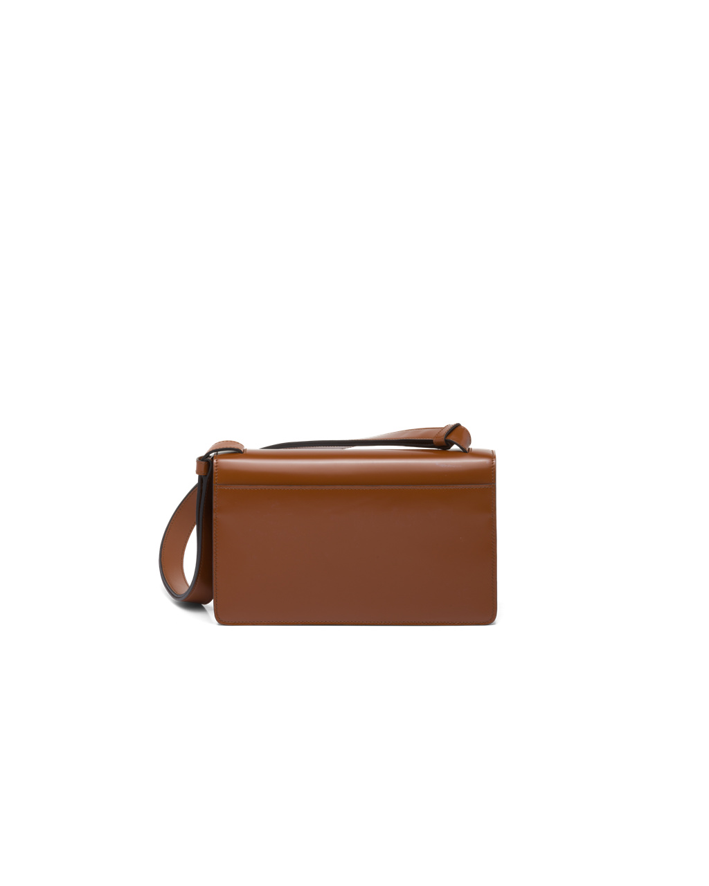 Prada Prada Emblème Brushed-leather Bag Tobacco | GOIPJN425