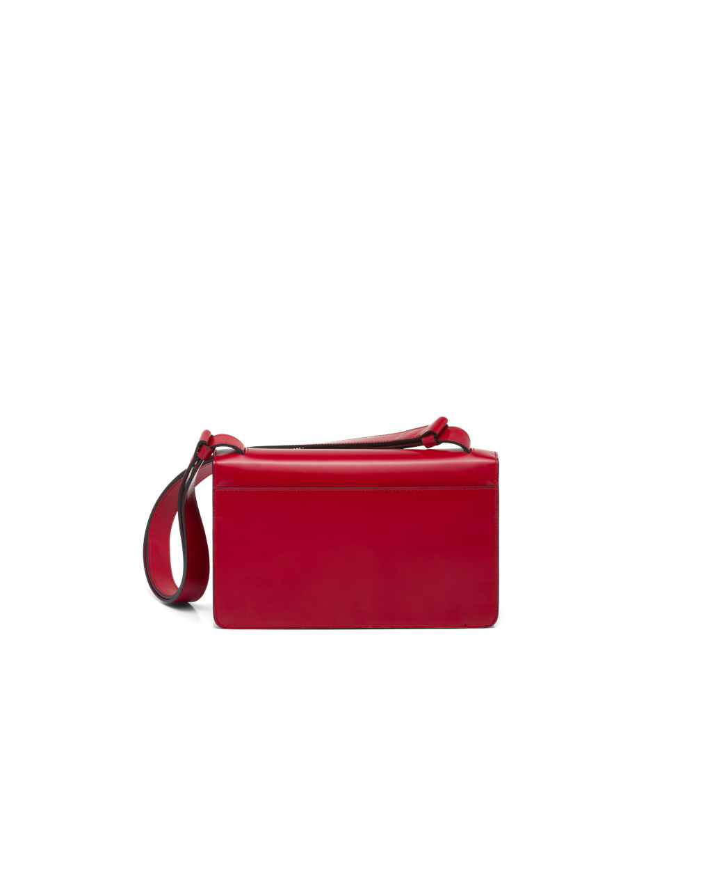 Prada Prada Emblème Brushed-leather Bag Scarlet | ZYHUSO904