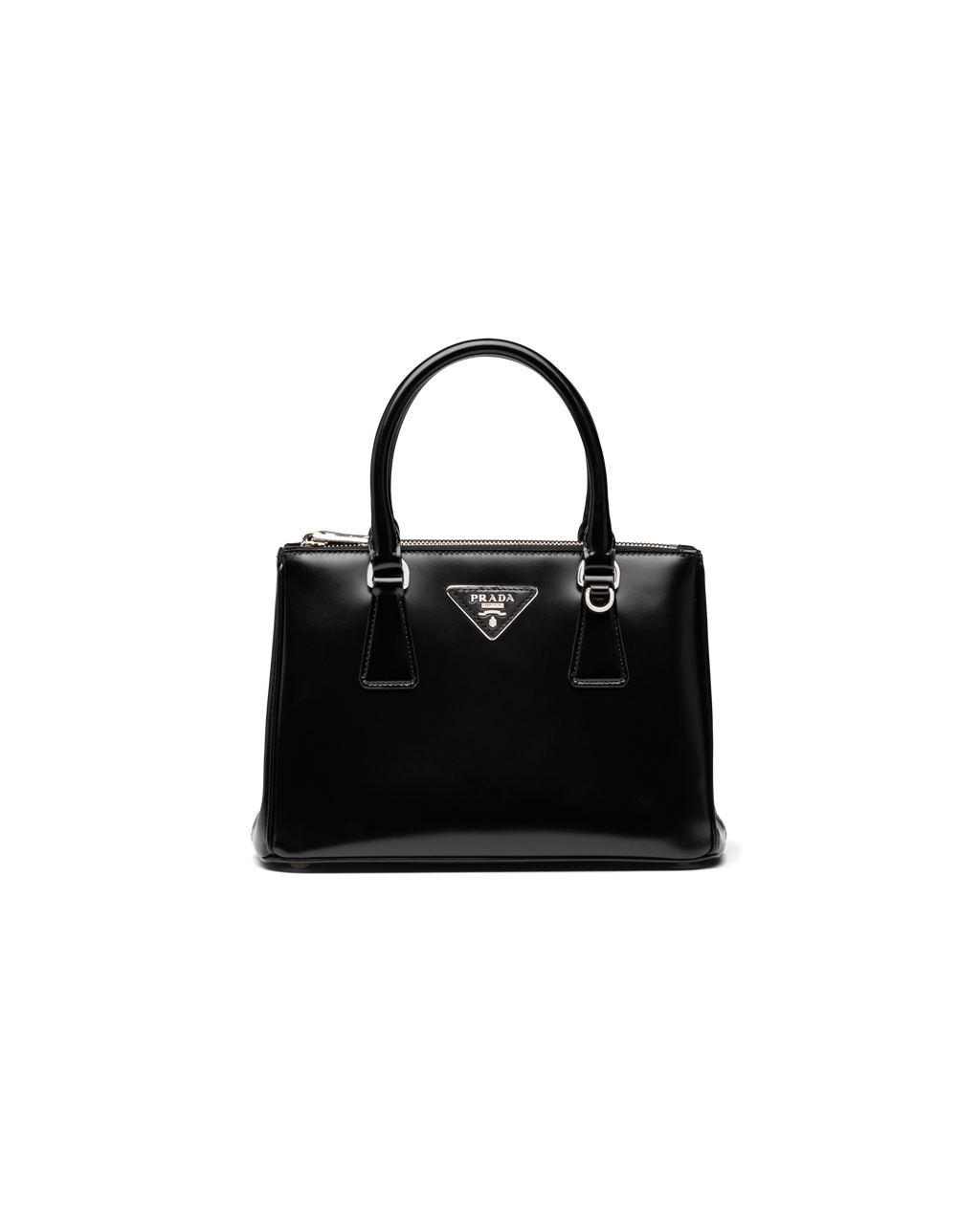 Prada Prada Galleria Brushed Kozene Small Bag Čierne | DWSXTL198