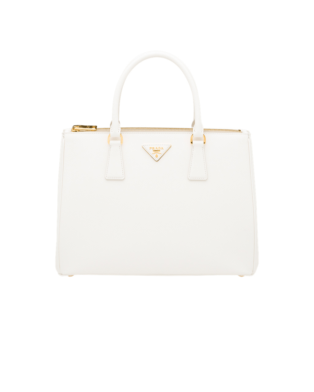 Prada Prada Galleria Saffiano Kozene Large Bag Biele | IWDFHR124