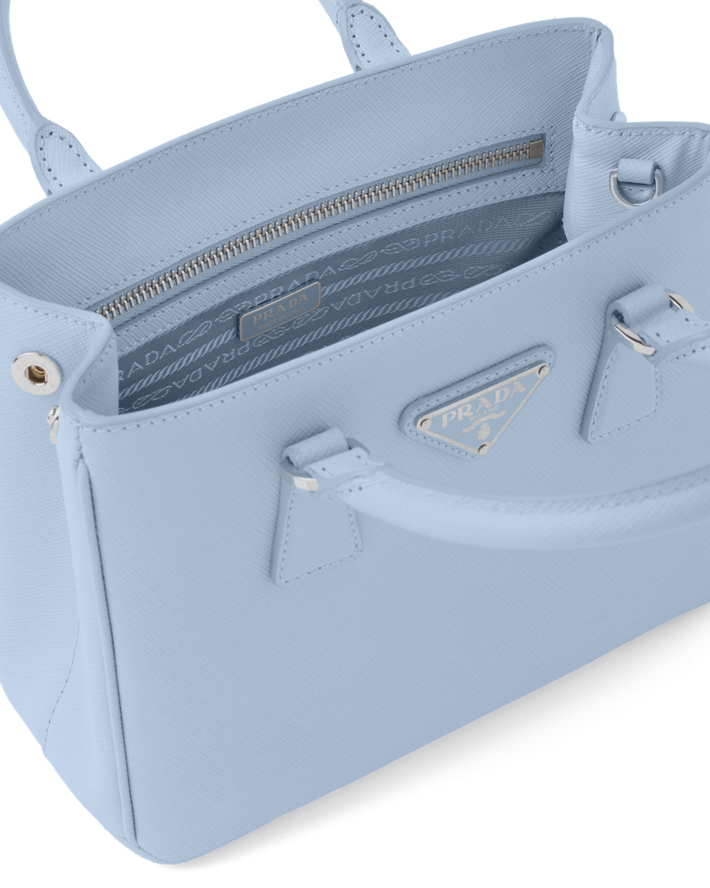 Prada Prada Galleria Saffiano Kozene Mini-bag Celeste | SWZLCF832