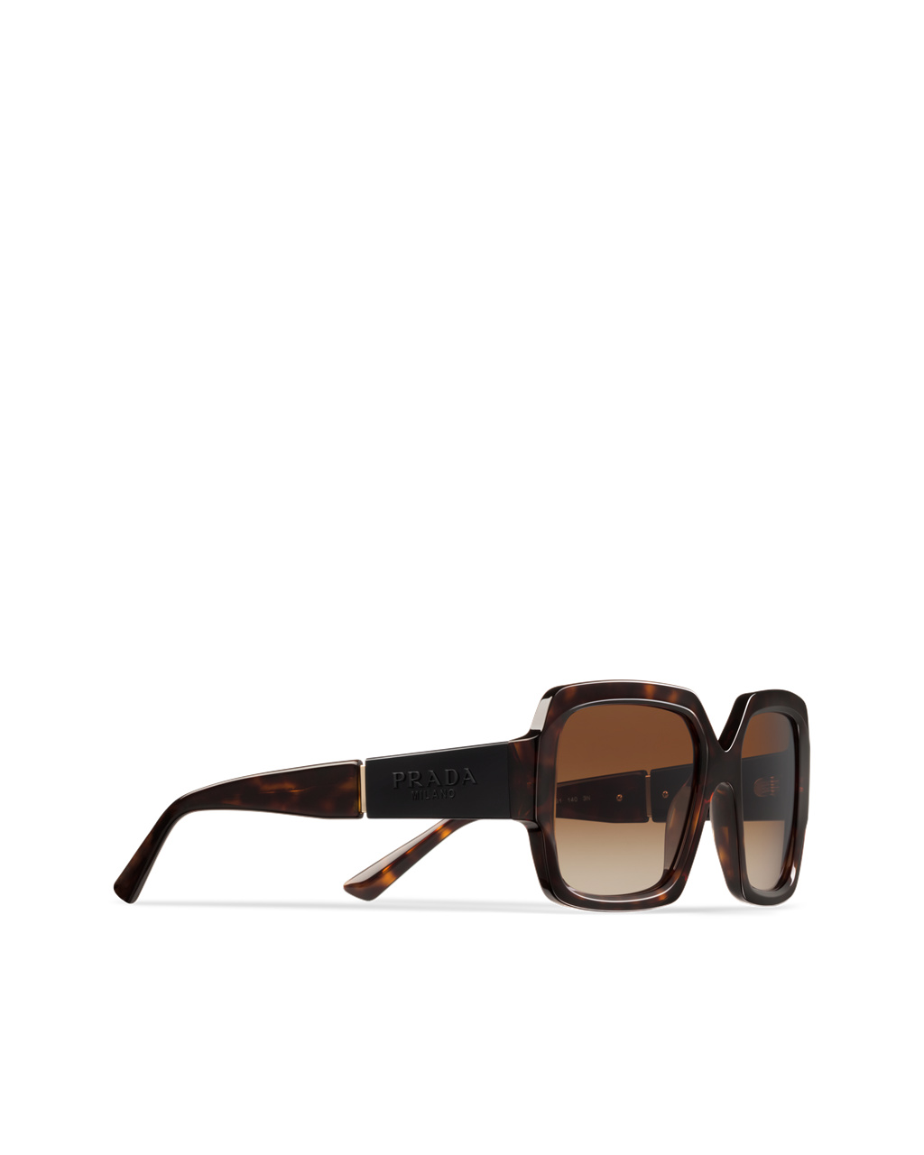 Prada Prada Monochrome Sunglasses Squared Gradient Sienna Lenses | KAWZTQ305