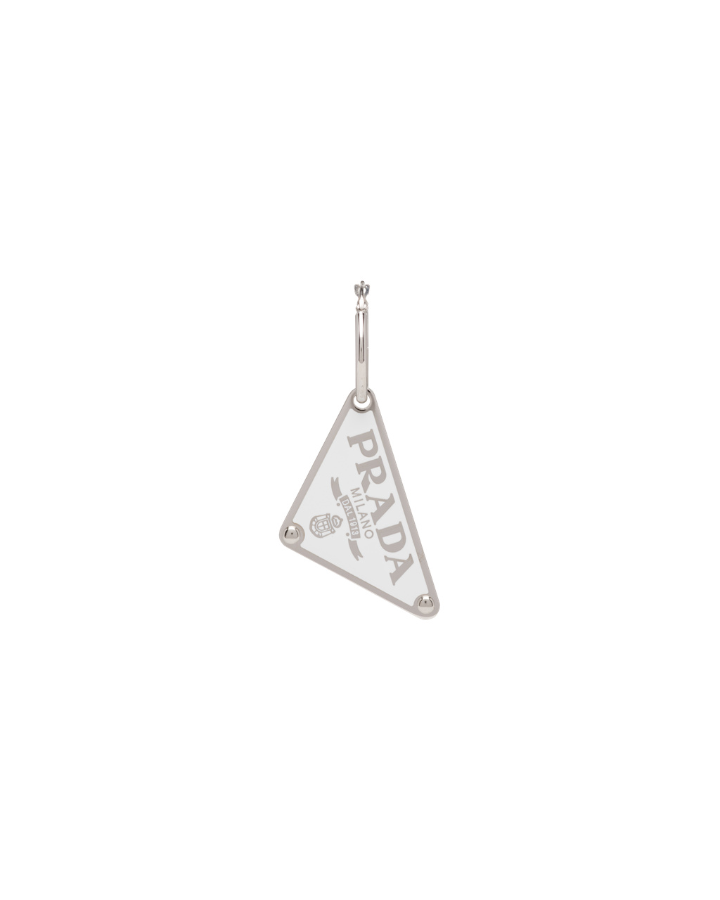 Prada Prada Symbole Pendant Right Earring Biele | HGPZOC217