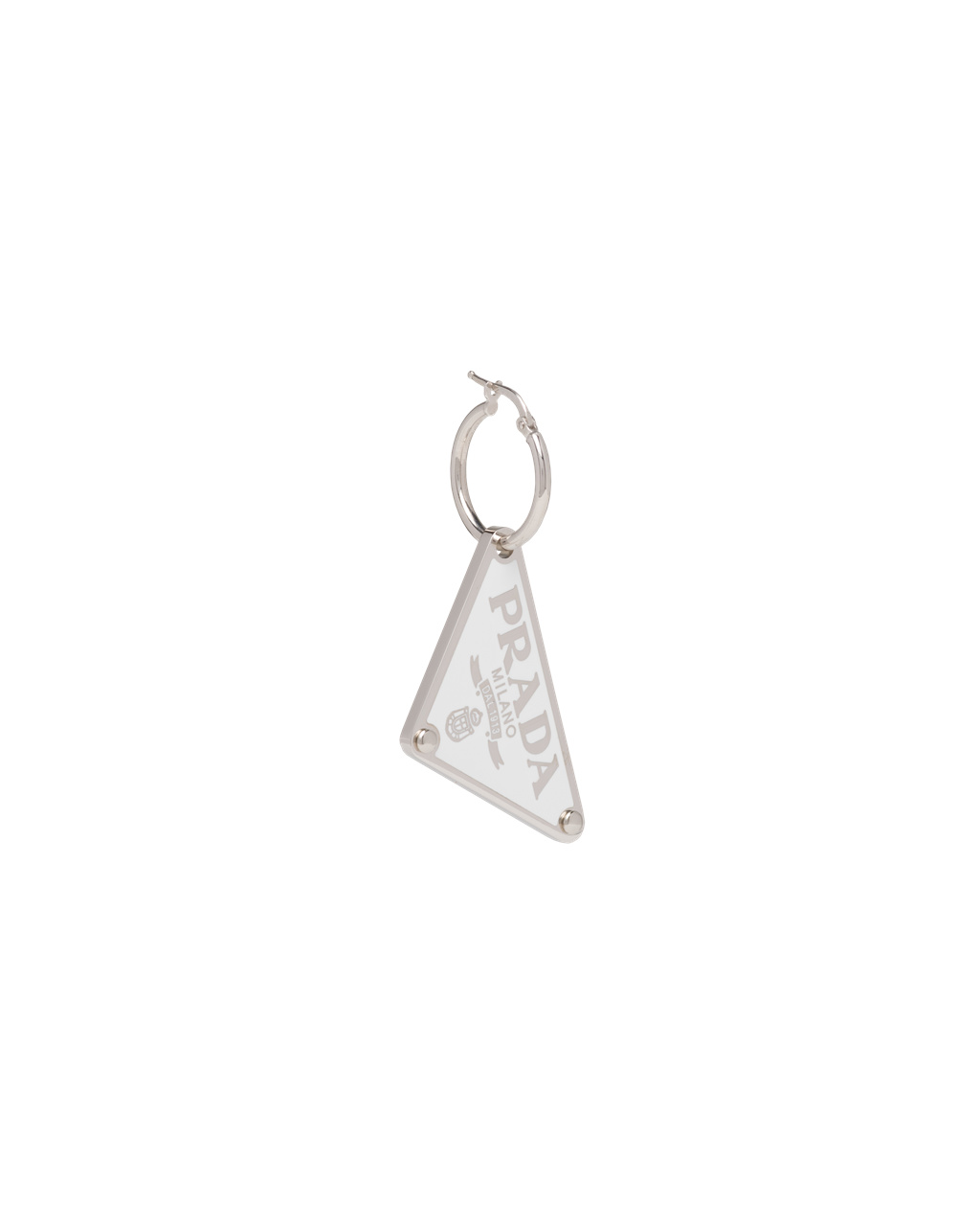 Prada Prada Symbole Pendant Right Earring Biele | HGPZOC217