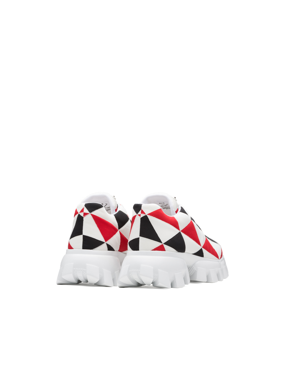 Prada Printed Nylon Sneakers Čierne Červené Biele | WDKIRN170