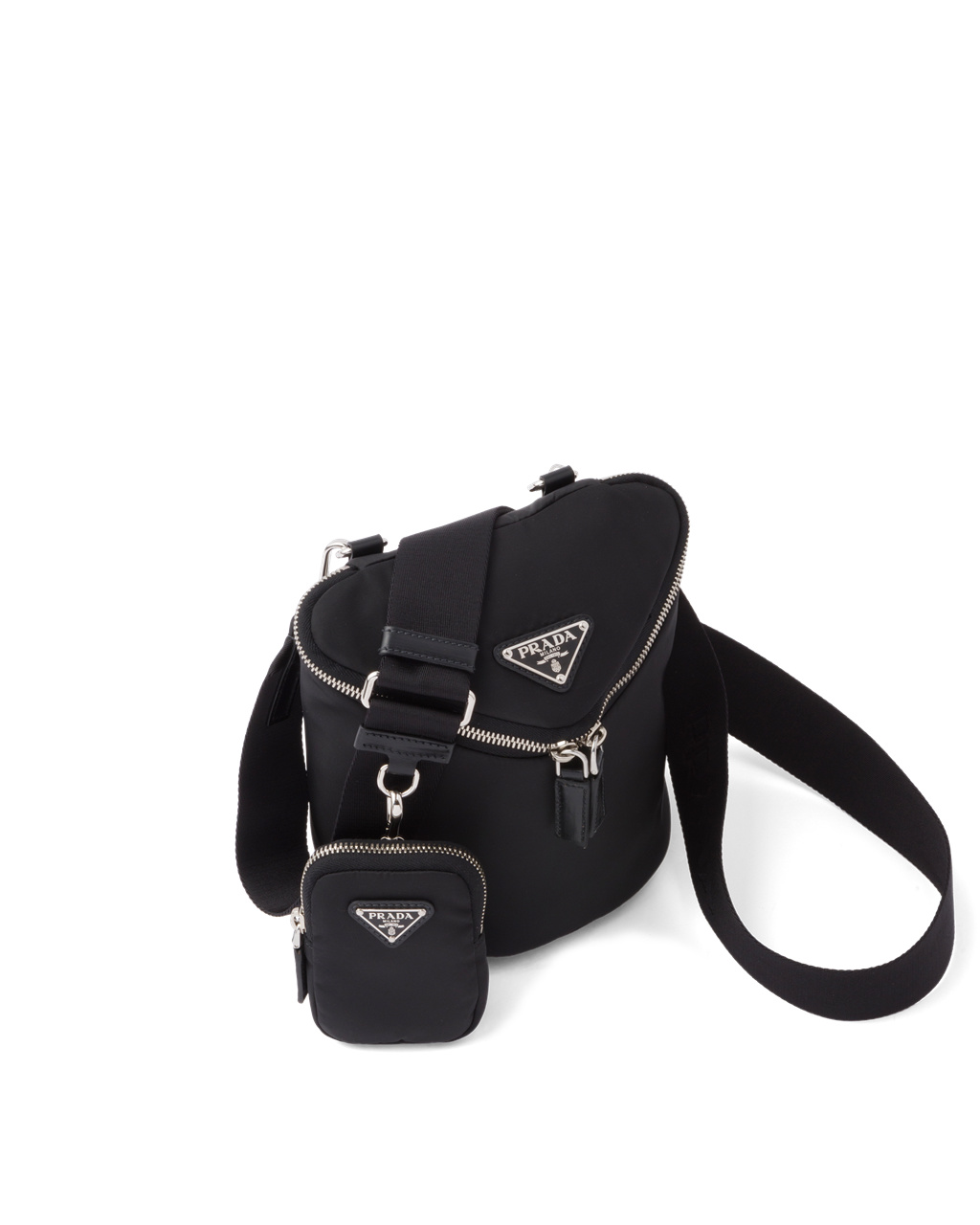 Prada Re-nylon And Kozene Shoulder Bag Čierne | LDGNCH074