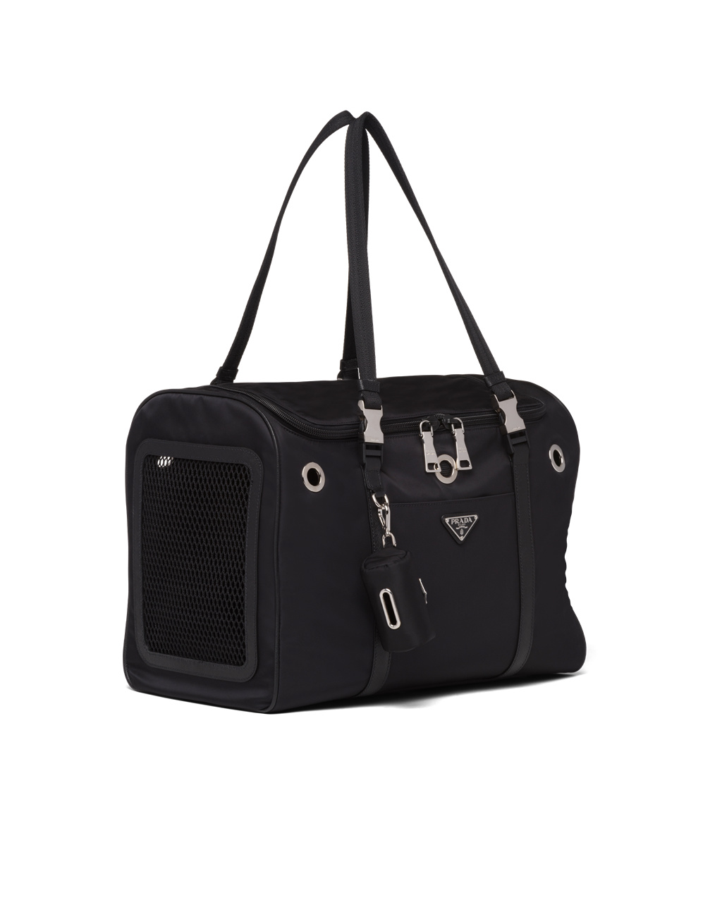 Prada Re-nylon And Saffiano Kozene Pet Bag Čierne | UPDIVZ312