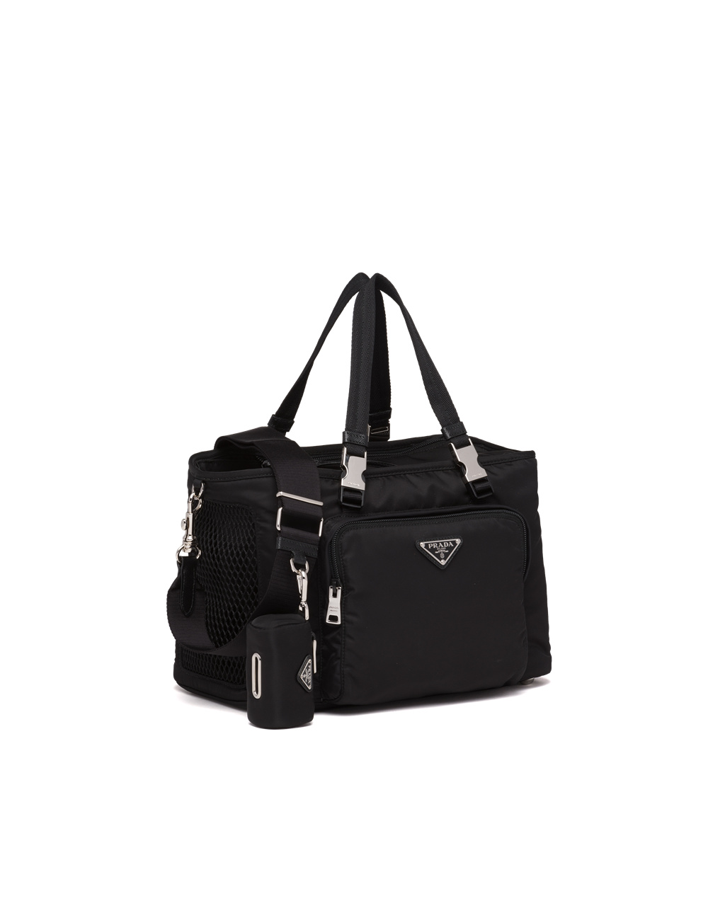 Prada Re-nylon And Saffiano Kozene Pet Bag Čierne | VFJBYU791