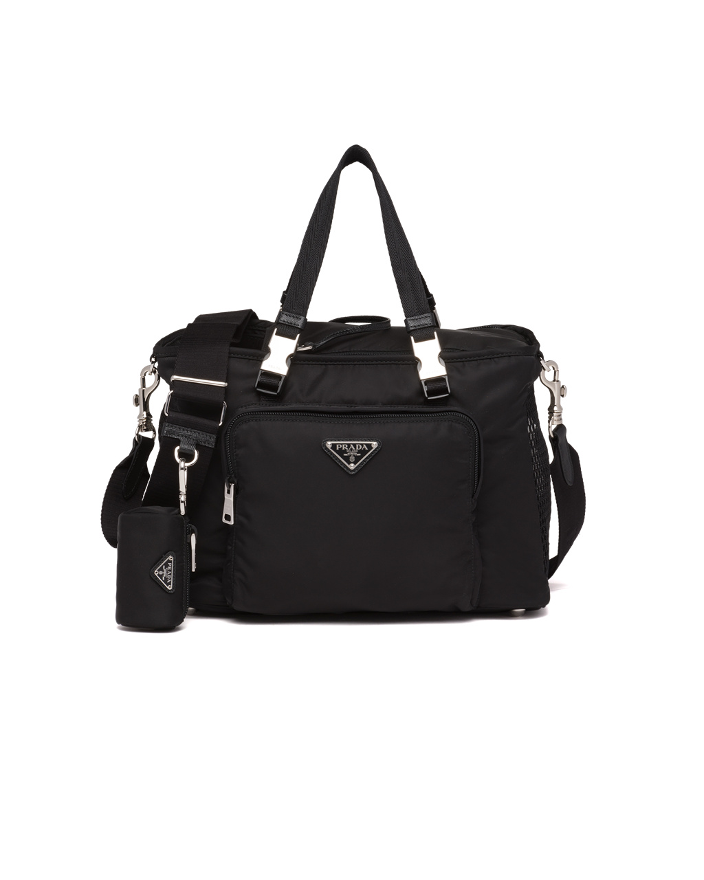 Prada Re-nylon And Saffiano Kozene Pet Bag Čierne | VFJBYU791