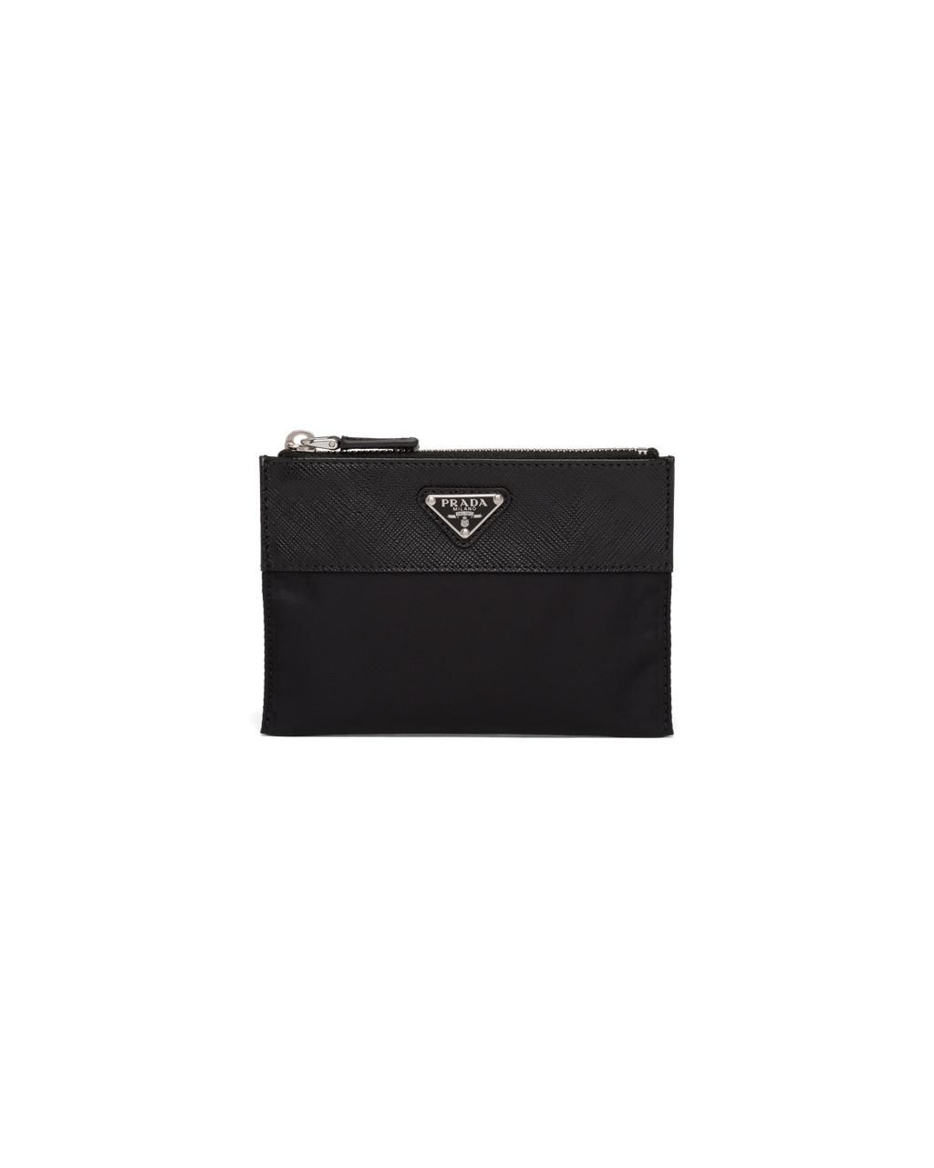 Prada Re-nylon And Saffiano Kozene Pouch Wallet Čierne | NBVHLU325