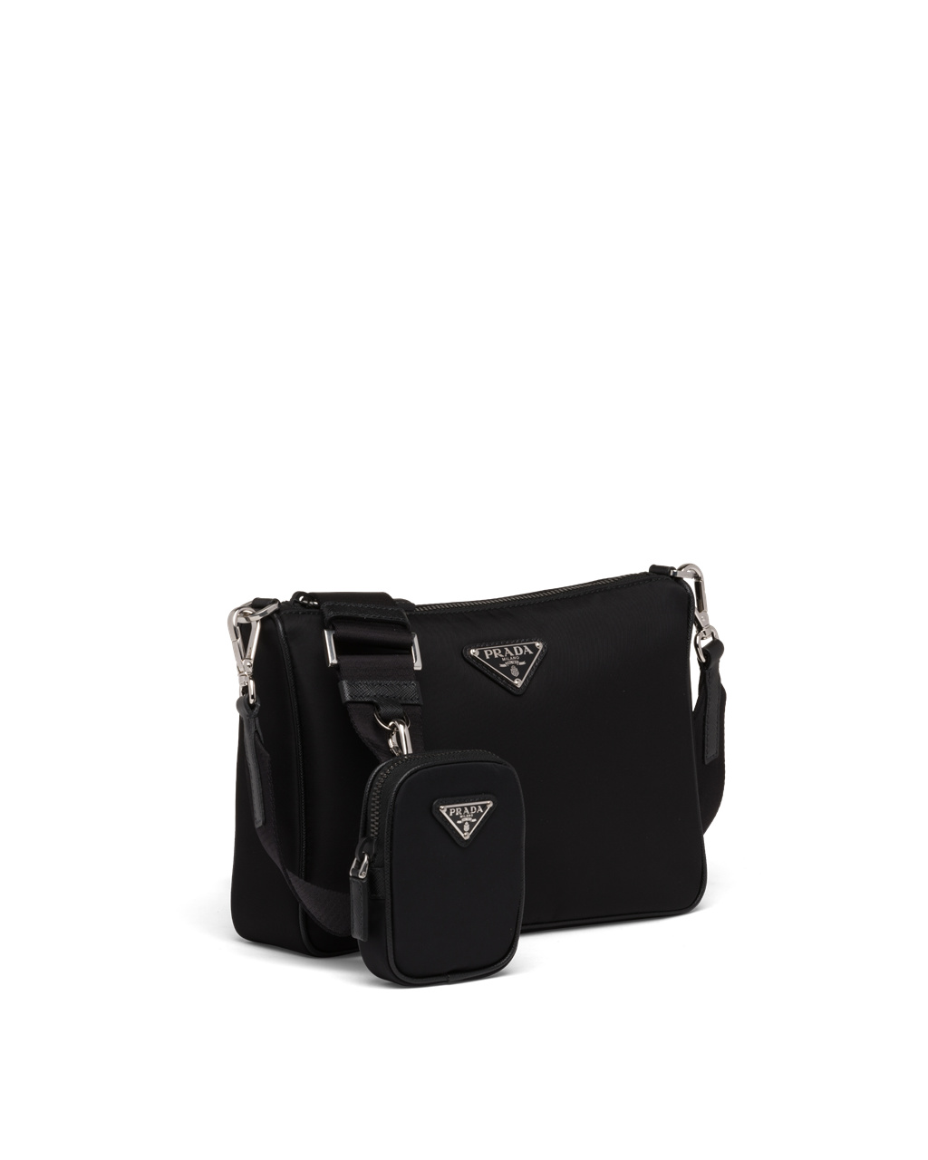 Prada Re-nylon And Saffiano Kozene Shoulder Bag Čierne | VNOIBH514