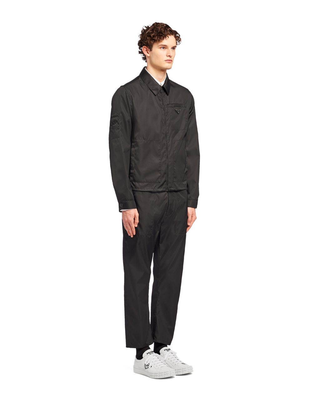 Prada Re-nylon Blouson Jacket Čierne | PSWTRB063