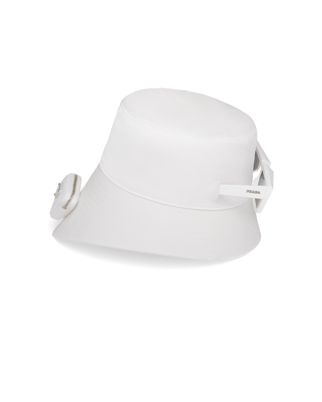 Prada Re-nylon Bucket Hat Biele | RPUZNL596