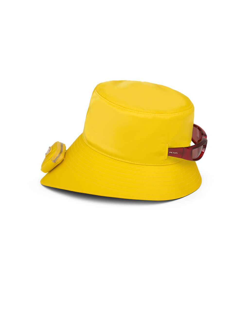 Prada Re-nylon Bucket Hat Žlté | QOKNXF247