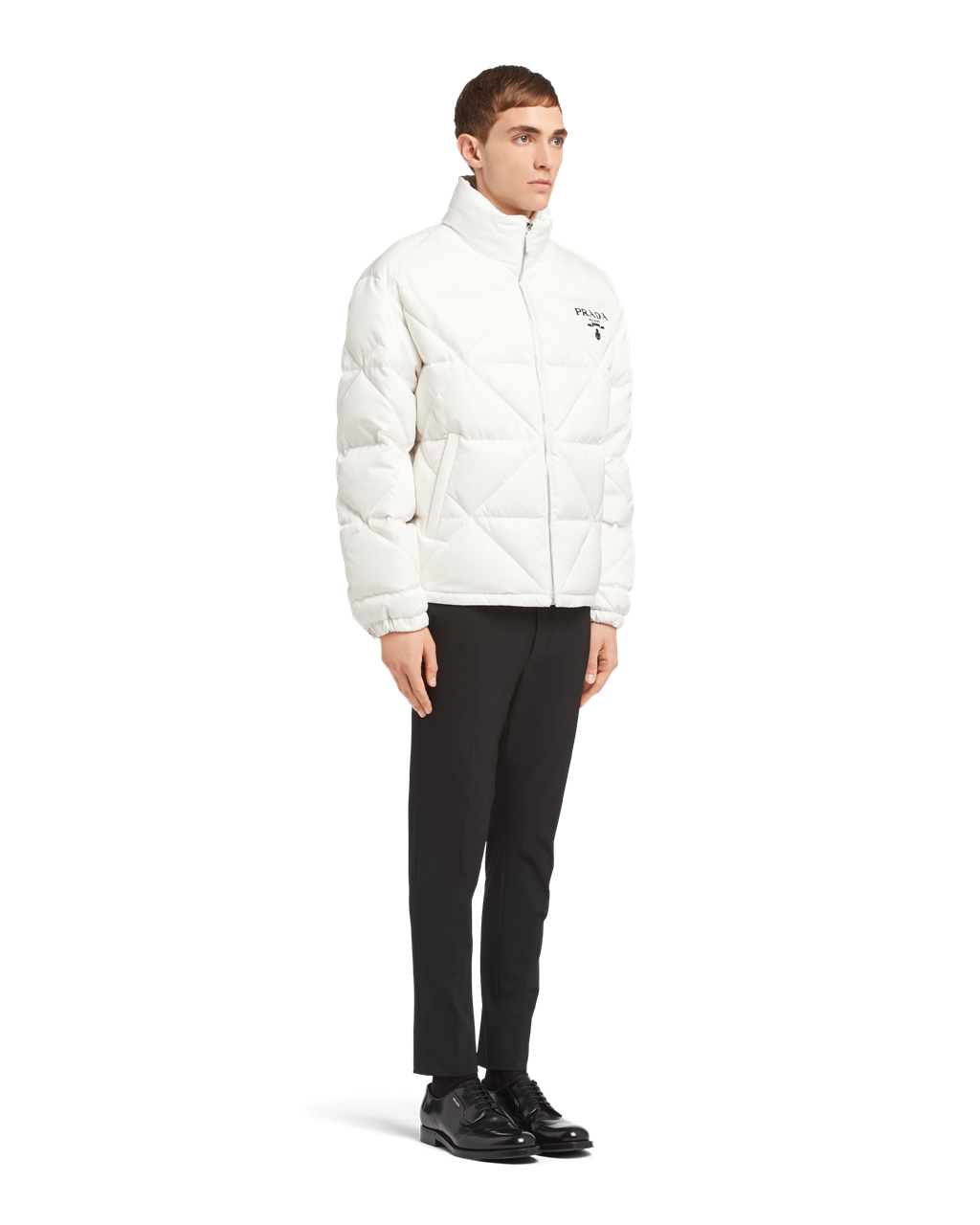 Prada Re-nylon Down Jacket Biele | KPYSMJ534