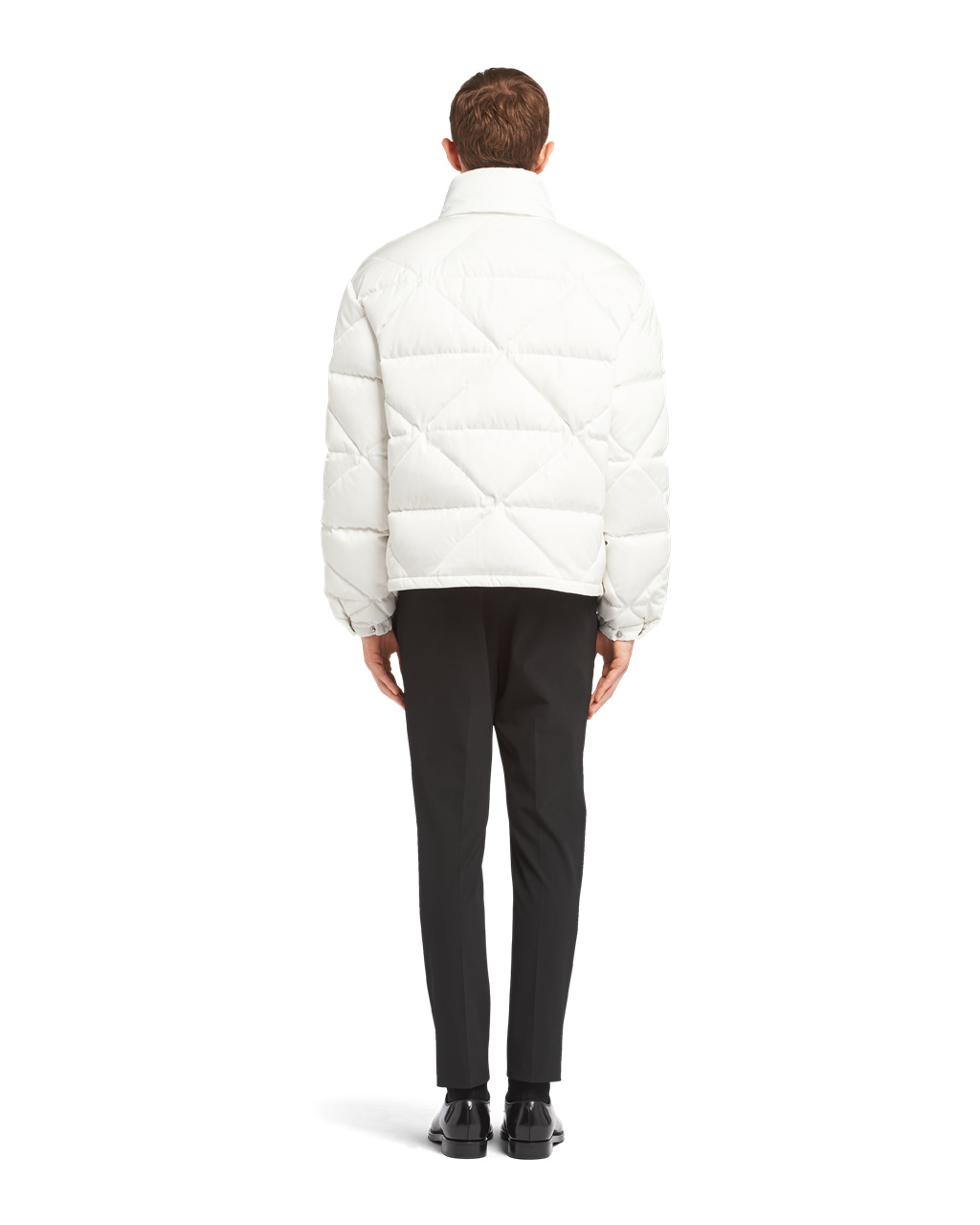 Prada Re-nylon Down Jacket Biele | KPYSMJ534