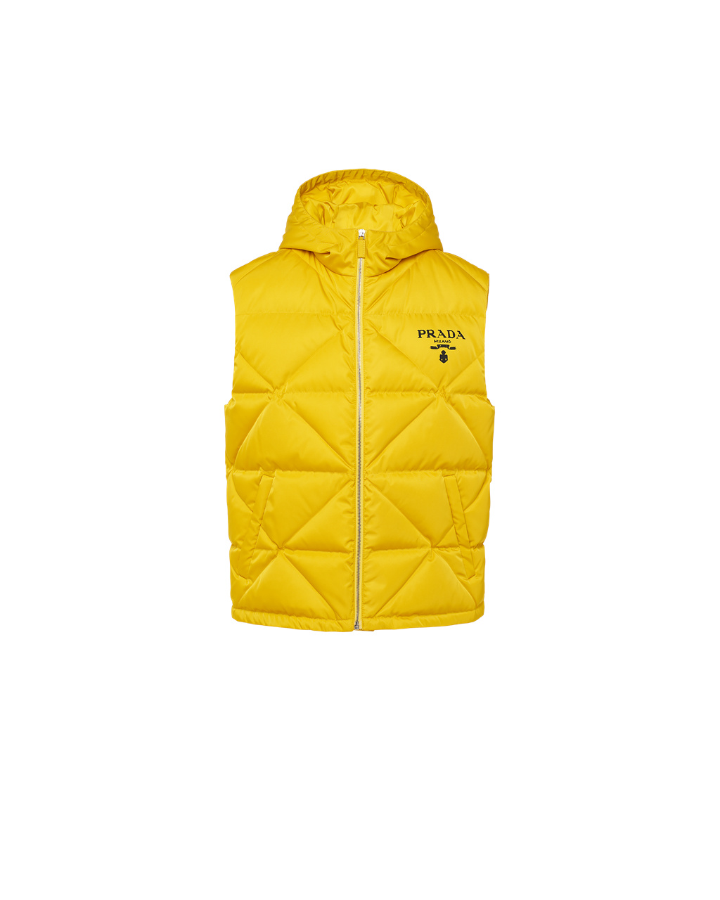 Prada Re-nylon Down Vest Žlté | BWTPDQ386