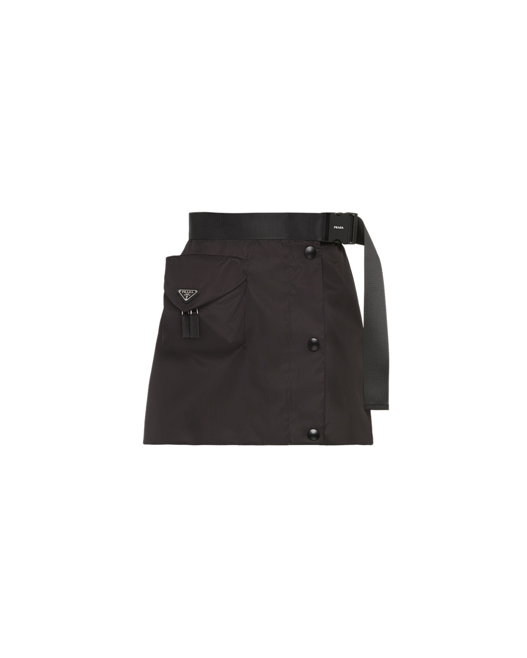 Prada Re-nylon Gabardine Flared Skirt Čierne | TGAUBF107