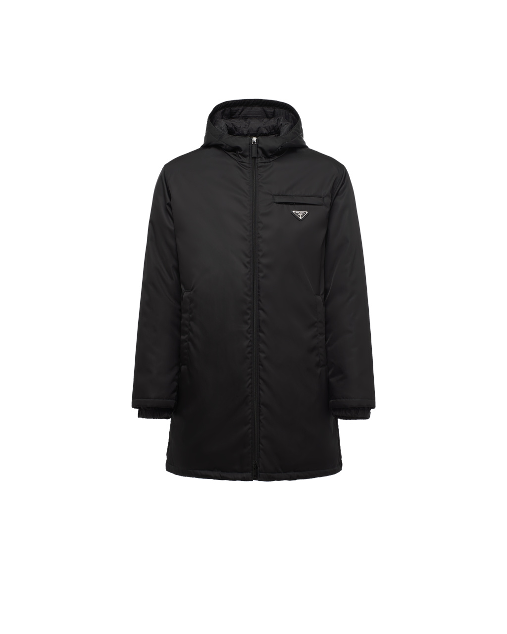 Prada Re-nylon Gabardine Puffer Coat Čierne | EBTWQX073