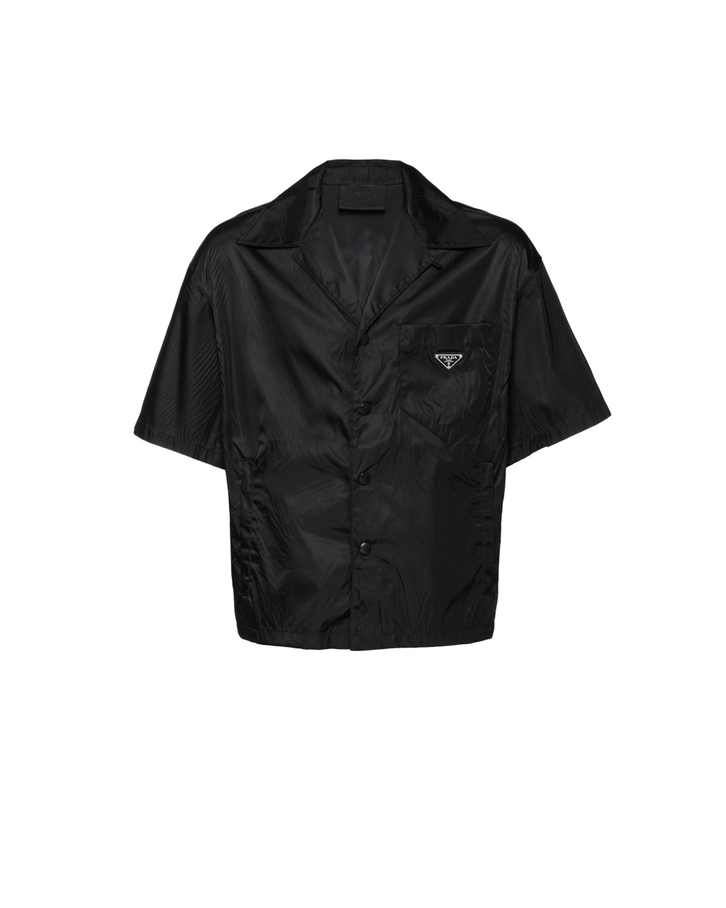 Prada Re-nylon Kratke-sleeved Shirt Čierne | EZHOBJ127